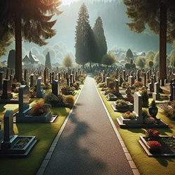 Farewell at the Pet Cemetery